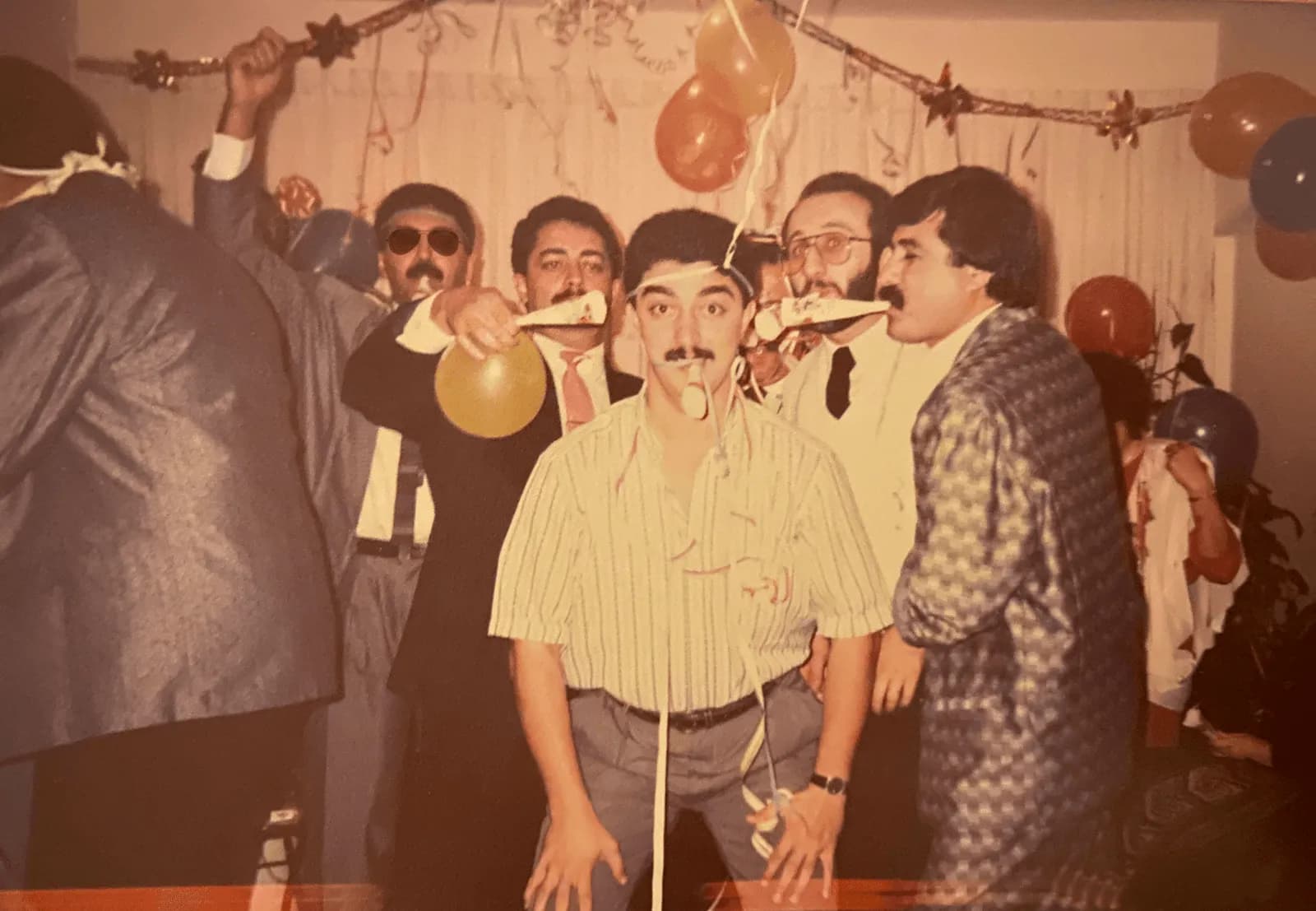 Jiddo and friends at a family celebration