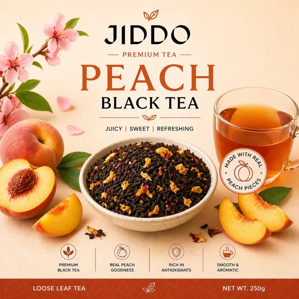 Peach Infused Black Tea - 250g Loose Leaf