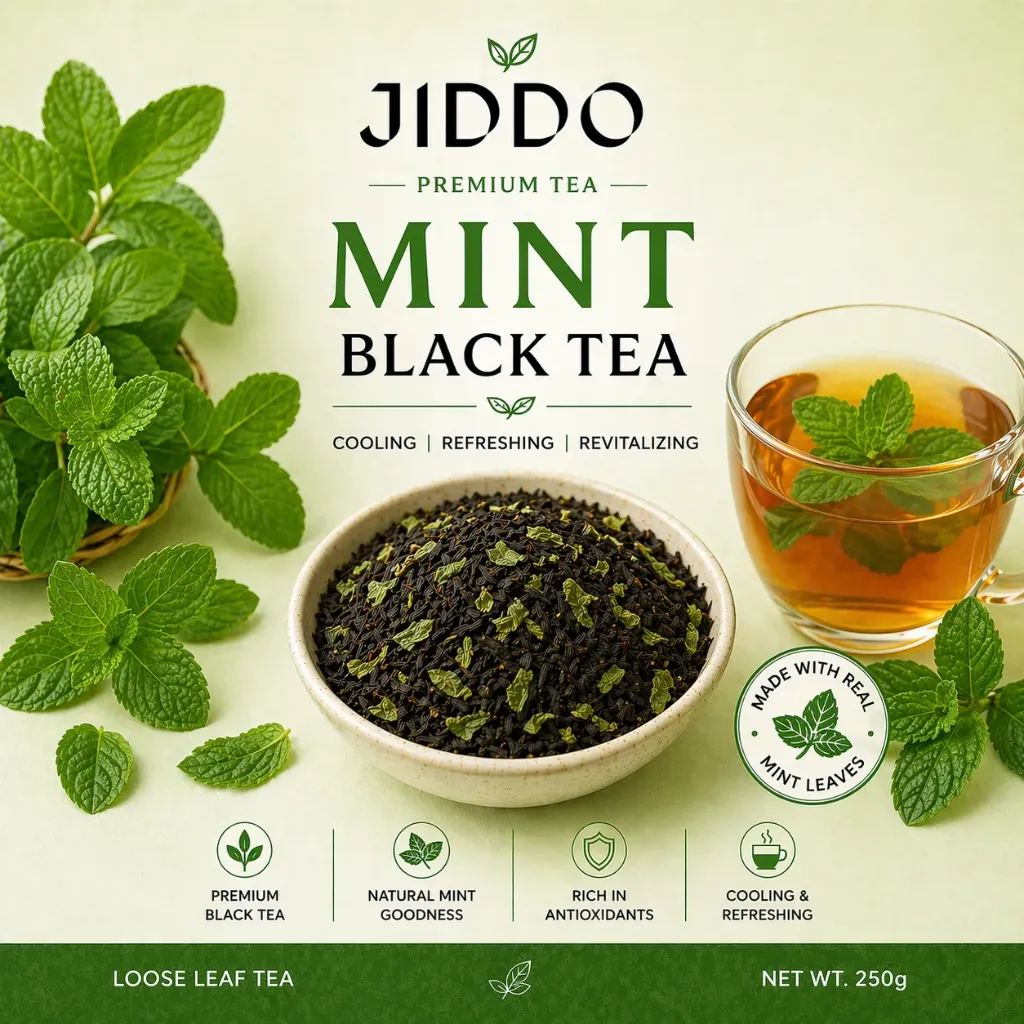 Mint Infused Black Tea - 250g Loose Leaf